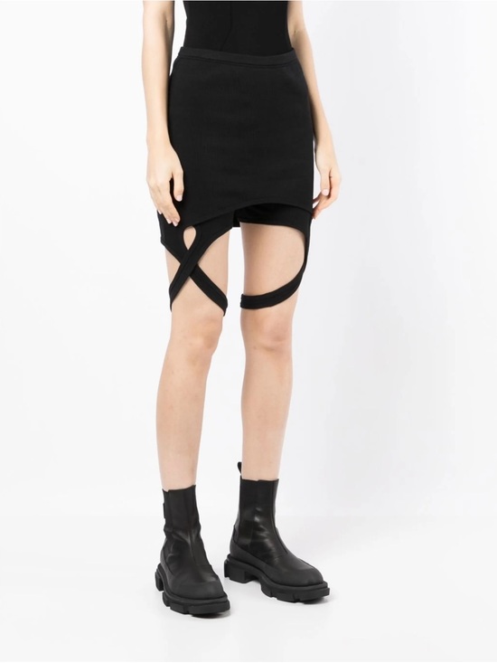 Dion Lee Dresses & Skirts - Dion Lee Black Double Lock Mini Skirt Size L NWT